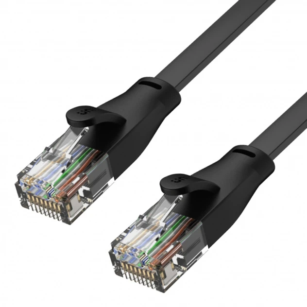 UNITEK C1815GBK Ethernet kabeliai FLAT UTP Ethernet Cat.6 20m
