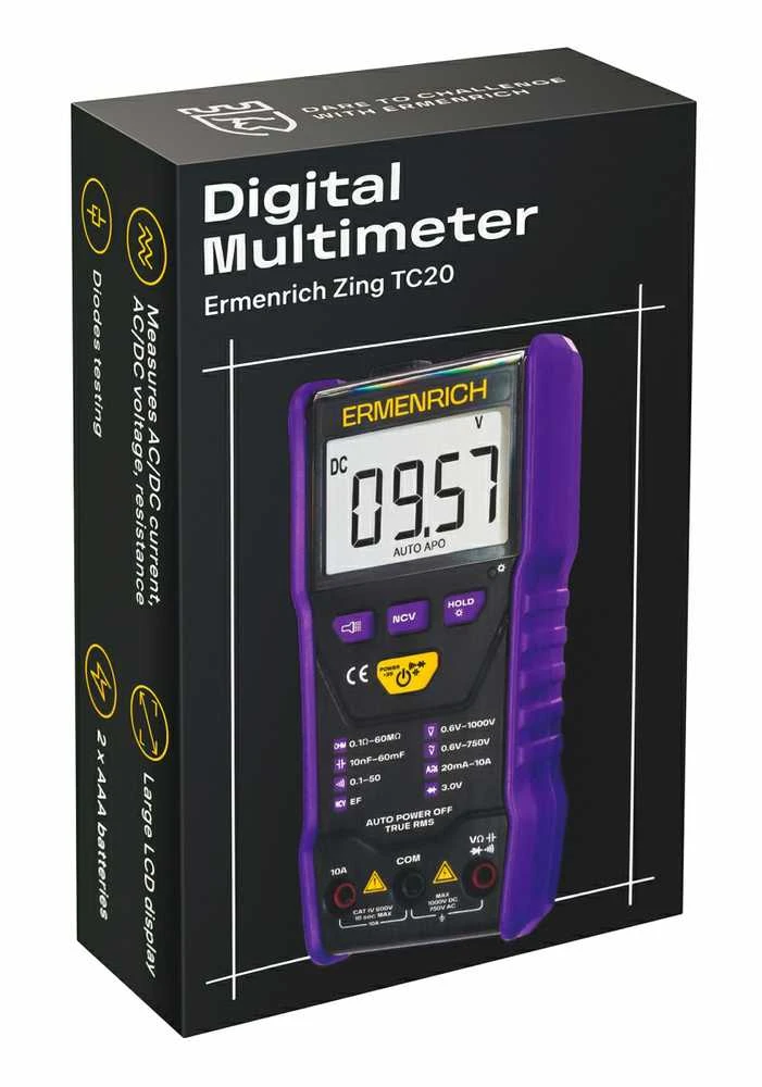 Ermenrich Zing TC20 Skaitmeninis multimetras