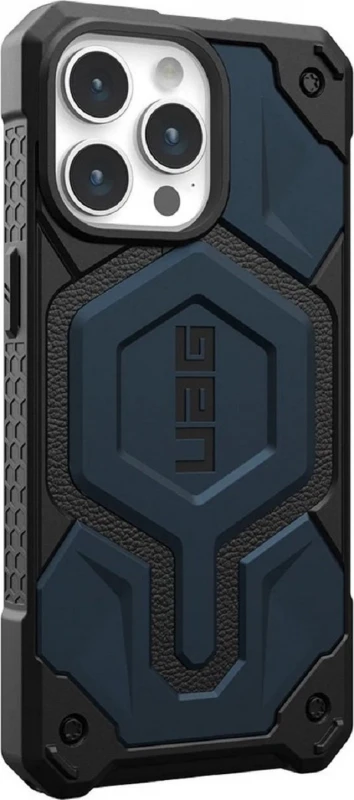 Urban Armor Gear UAG Monarch Pro su MagSafe iPhone 15 Pro - dark dėklas telefonui mėlynos spalvos