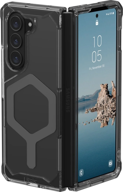 Dėklas Urban Armor Gear UAG Plyo Pro, pelenų pilka/kosminė pilka - Samsung Galaxy Z Fold5