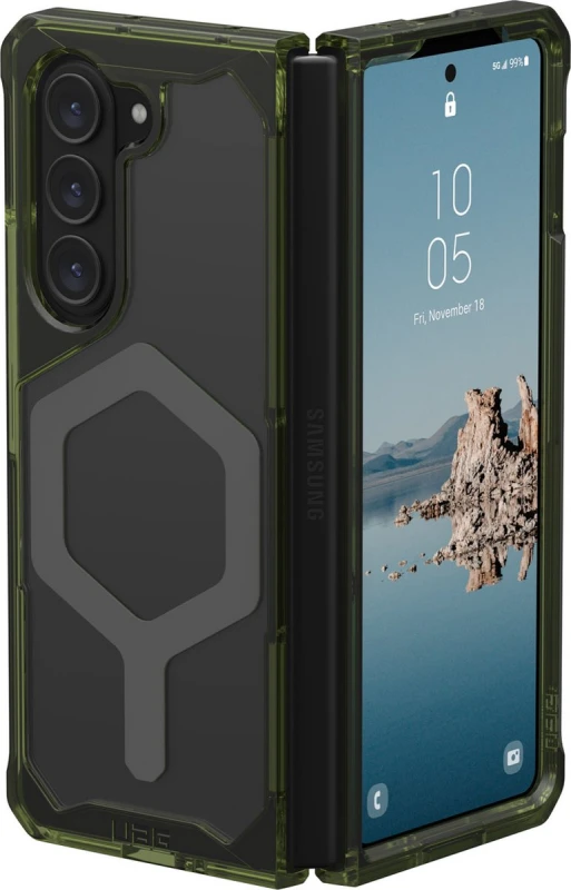Dėklas Urban Armor Gear UAG Plyo Pro, olive/space pilkas - Samsung Galaxy Z Fold5