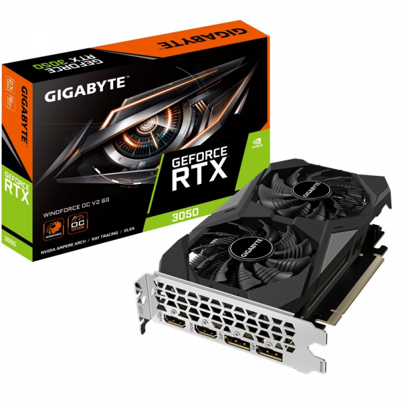 „Gigabyte GeForce RTX 3050 WindForce 6GB OC V2“ vaizdo plokštė