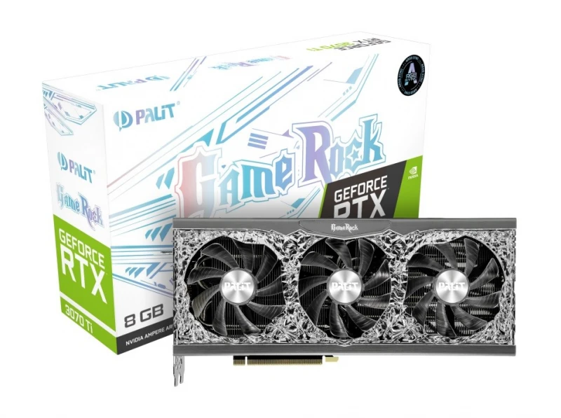Vaizdo plokštė PALIT GeFoce RTX 3070Ti Gamerock 8G 256 bitų GDDR6X 1575/1770MHz HDMI 2.1 3x DP 1.4a