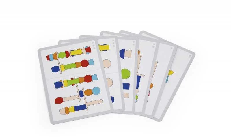 Viga Vigos mediniai geometriniai blokai Dėlionė 52 EL.