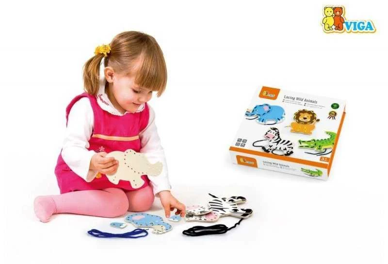 „Viga“ mediniai žibintų tarpininkai gyvūnai Montessori ūkyje