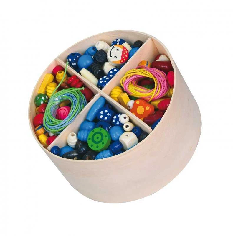Viga New Classic Toys Įvairiaspalvių karoliukų rinkinys