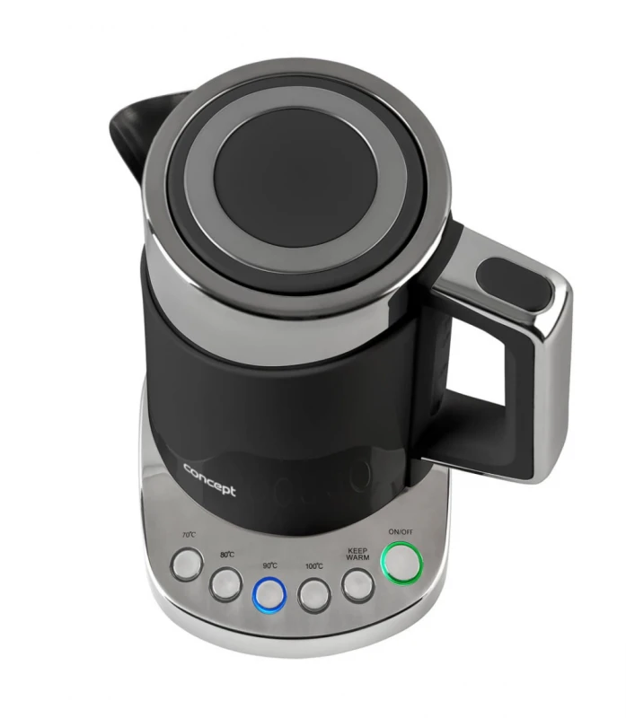 Concept RK3171 electric virdulys 1.7 L 2200 W Juodas, Metallic