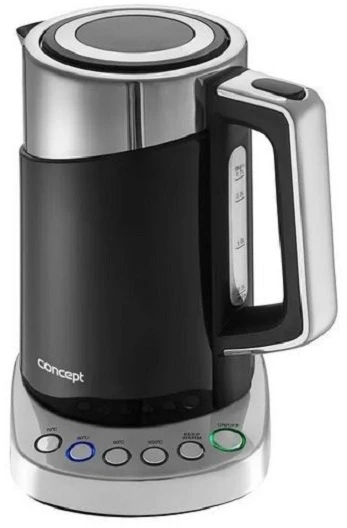 Concept RK3171 electric virdulys 1.7 L 2200 W Juodas, Metallic