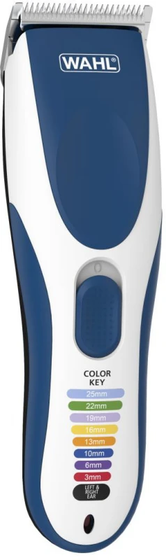 Plaukų Kirpimo Mašinėlė - Wahl Color Pro Cordless 9 Ilgiai Sidabrinė/Mėlyna