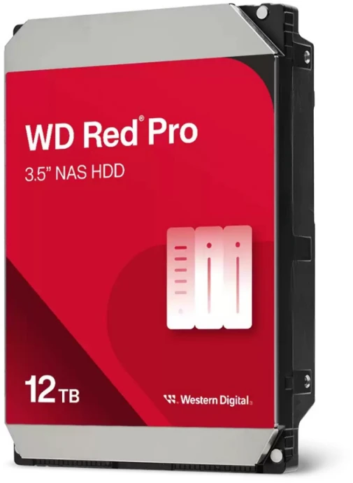 Sandisk „Western Digital Raudona Pro“ vidinis kietasis diskas, 12 TB, 7200 RPM, 512 MB, 3,5 colio, „Serial ATA III“