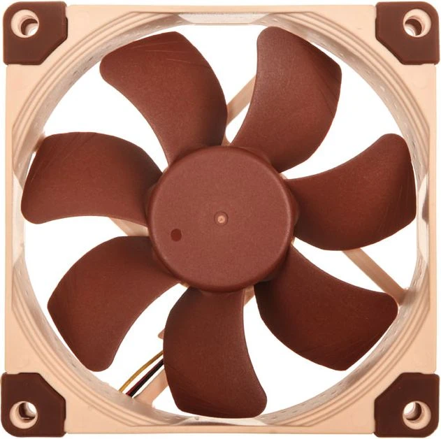 Noctua NF-A9 FLX computer cooling system Kompiuterio dėklas Fan 9.2 cm rusvai gelsvas, Brown