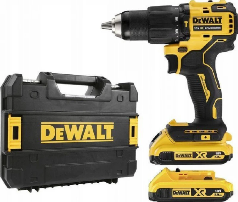 Dewalt 18V XR Kompaktiškas bešepetėlinis smūginis suktuvas-gręžtuvas DCD709D2T-QW
