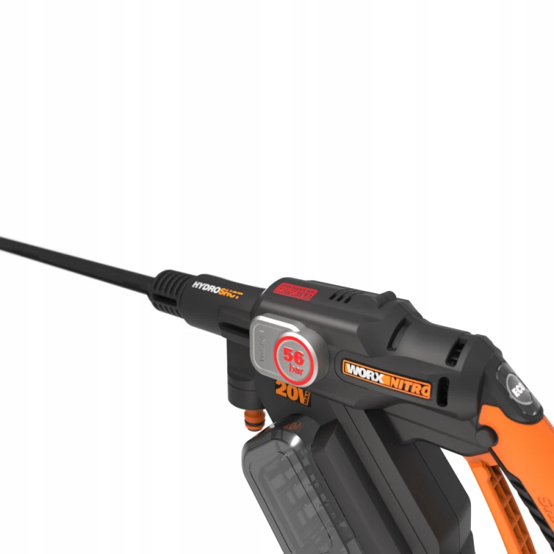 Worx akumuliatorinė plovykla Worx WG633E.9, 56bar, be akumuliatoriaus ir koroviklio