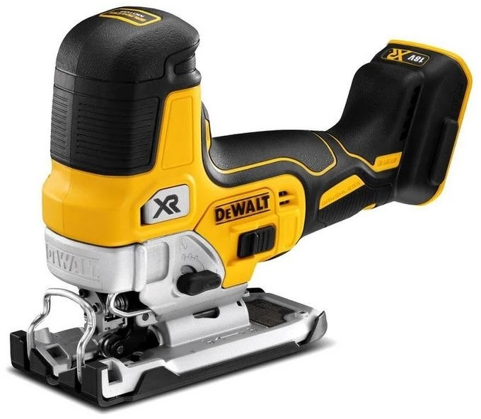 DEWALT akumuliatorinis siaurapjūklis DCS335NT 18V be akumuliatoriaus ir kroviklio su lagaminu TSTAK