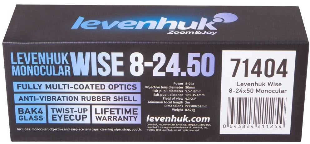 Levenhuk Wise 8–24x50 Monoklis