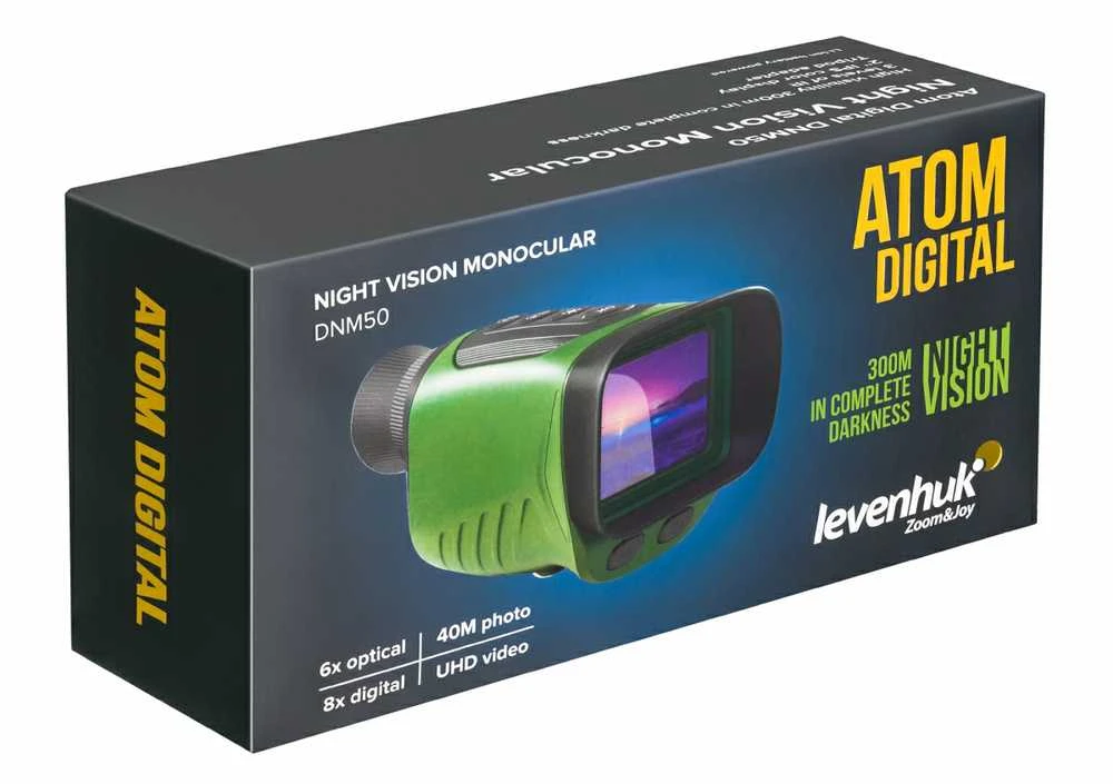 Žiūronai Naktinio matymo monokuliaras Levenhuk Atom Digital DNM50