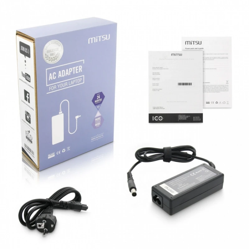 Įkroviklis nešiojamam kompiuteriui Mitsu 19.5V, 3.3A, 65W