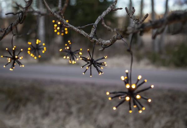 LED dekoratyvinė girlianda DEW DROP "GĖLYTĖS" šiltai balta