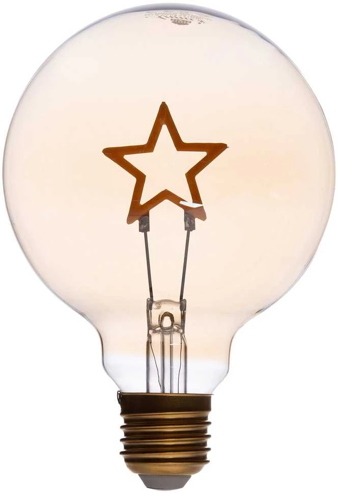 LED Retro lemputė su žvaigžde E27 lizdui