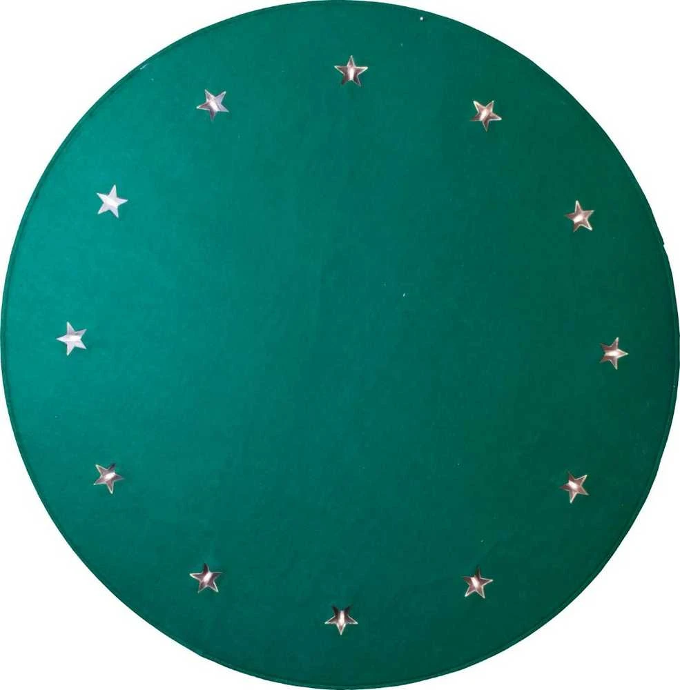 LED šviečiantis kilimėlis po eglute 100cm, žalias