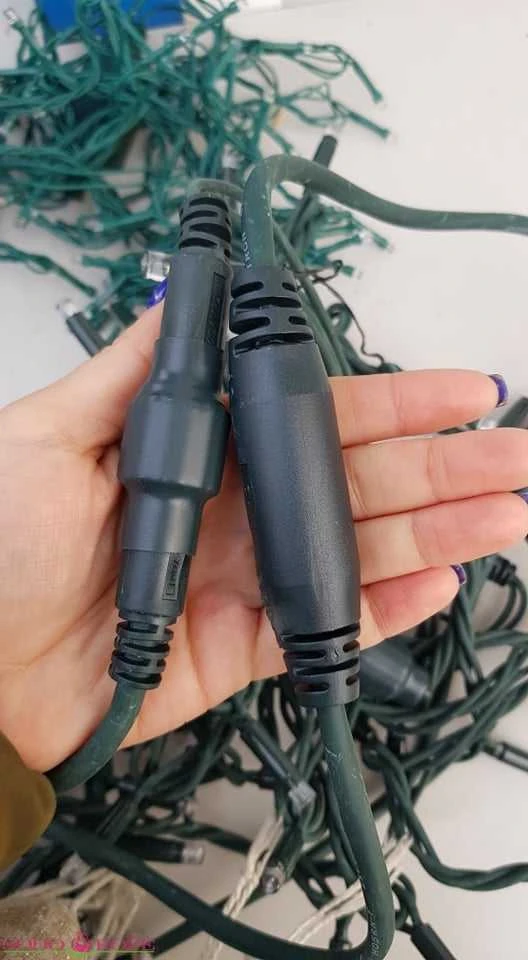 Polamp LED varveklių girlianda (5m) JUODU LAIDU, šiltai baltos spalvos