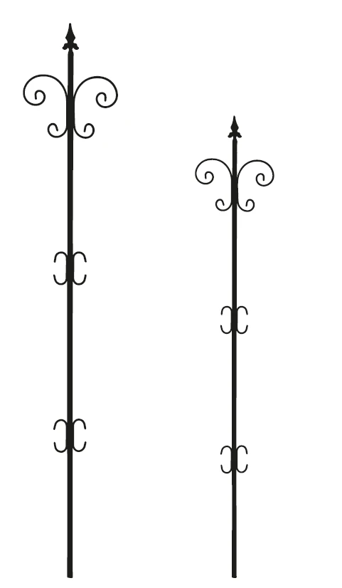 Sodo augalų atrama kuolas "Butterfly" (juodas)