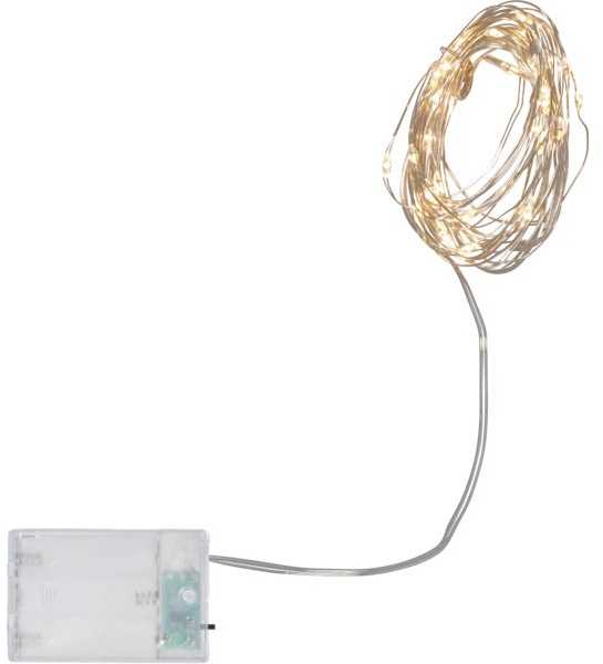 VIELINĖ LED GIRLIANDA SU BATERIJA "DEW DROP" 4m