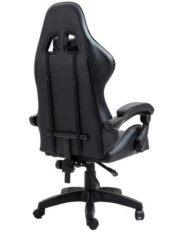 Alpha Gaming Juoda žaidimų ir biuro kėdė pasukama ALPHA
