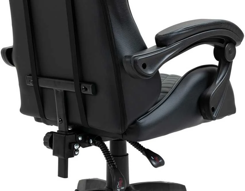 Alpha Gaming Juoda žaidimų ir biuro kėdė pasukama ALPHA