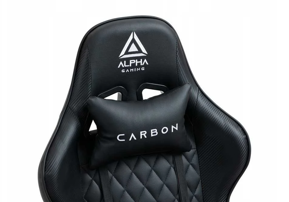 Alpha Gaming Žaidimų kėdė, pasukama biuro kėdė, juodas audinys KEVLAR Juodas
