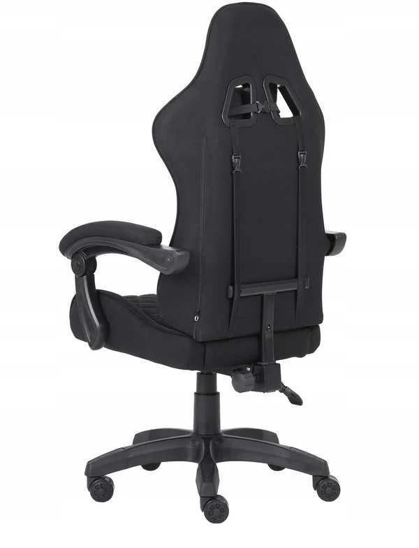 Alpha Gaming Žaidimų kėdė, pasukama biuro kėdė, juodas audinys KEVLAR Juodas