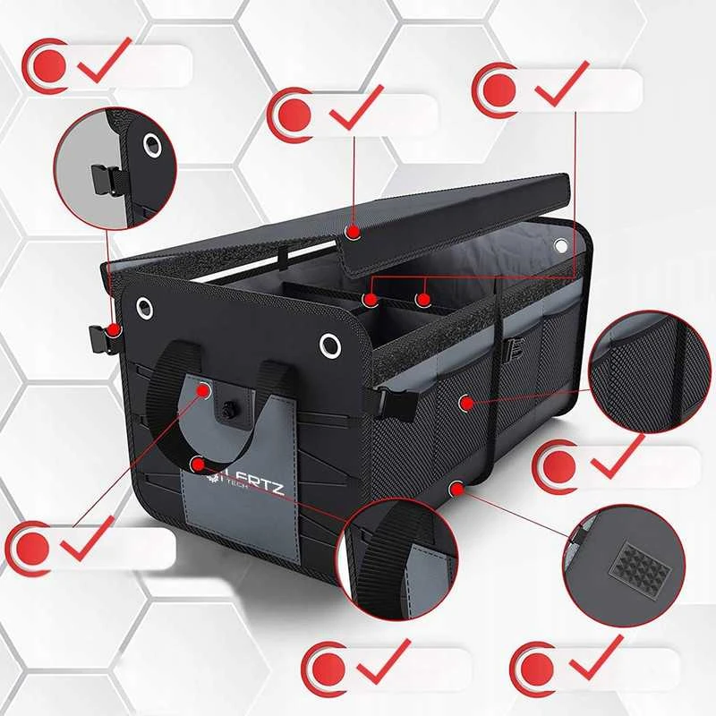 Automobilio bagažinės organizatorius LERTZ 001650 XL – sustiprintas, sulankstomas
