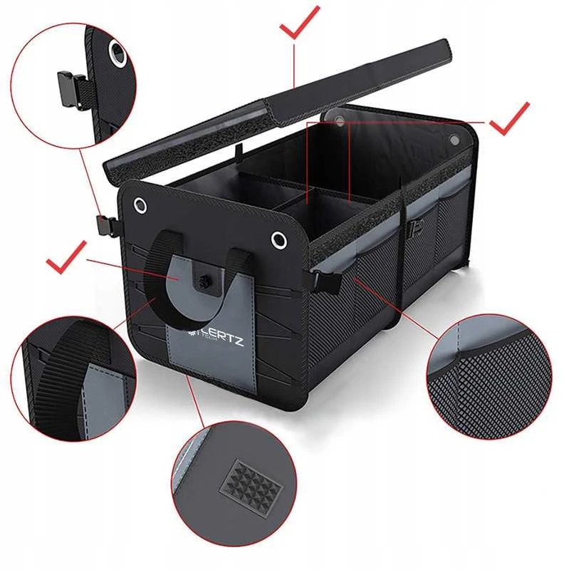 Automobilio bagažinės organizatorius LERTZ 001650 XL – sustiprintas, sulankstomas