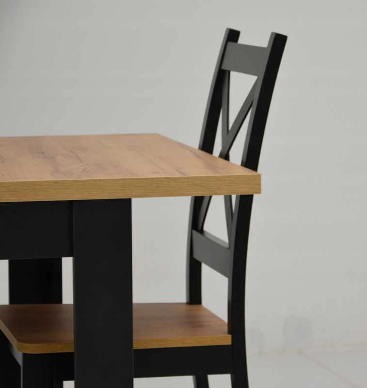Ebes Furniture Modernus virtuvės komplektas, stalas ir 4 kėdės