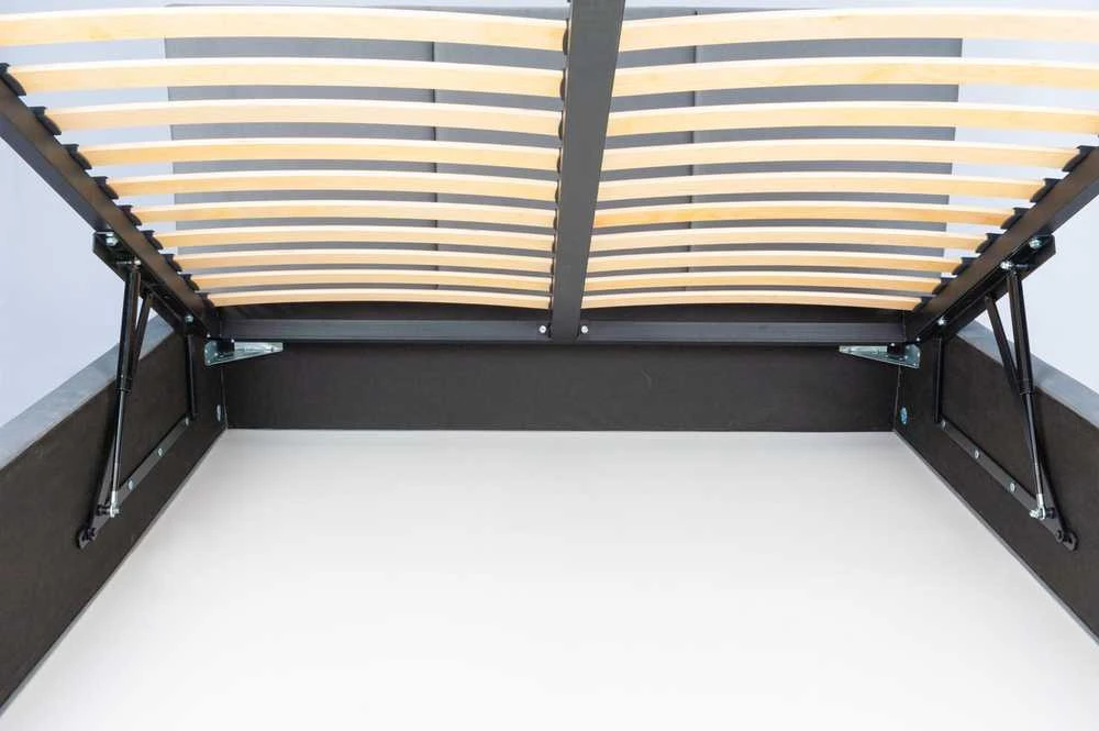 FDM Minkšta lova 160x200 su metaliniu rėmu ir AMBER čiužiniu