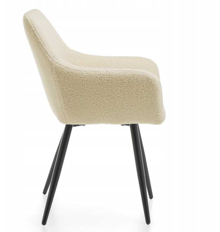 Home Design GLAMOUR GLAMOUR MINŠTA DAUGINĖ KĖDĖ, MODERNAUS VELIŪRAS, Smėlio spalvos