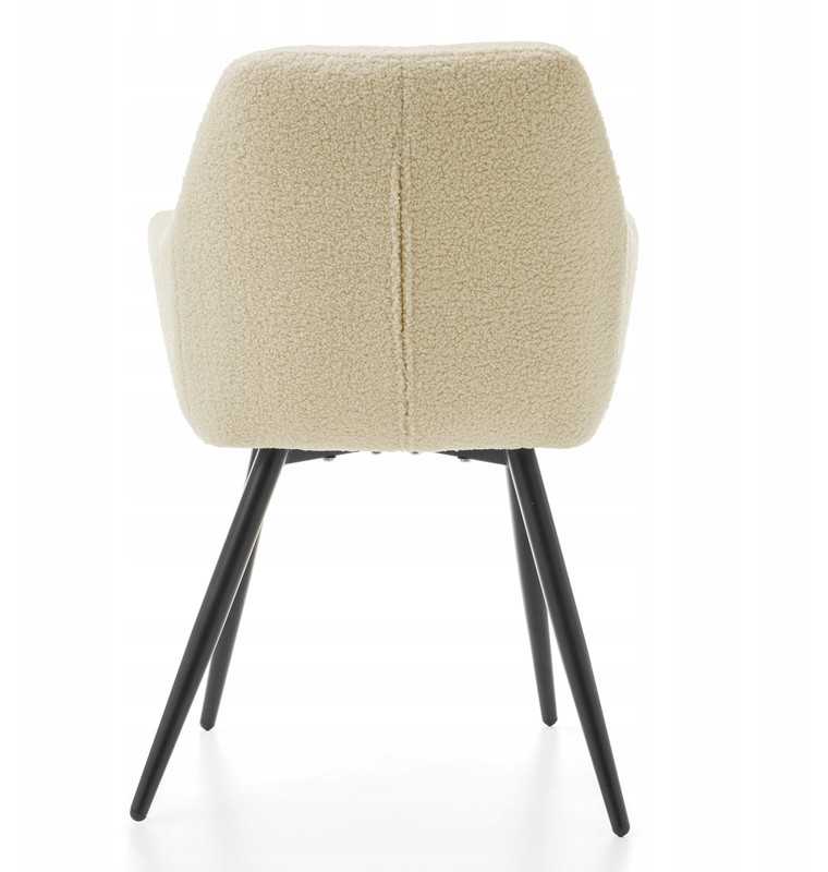 Home Design GLAMOUR GLAMOUR MINŠTA DAUGINĖ KĖDĖ, MODERNAUS VELIŪRAS, Smėlio spalvos