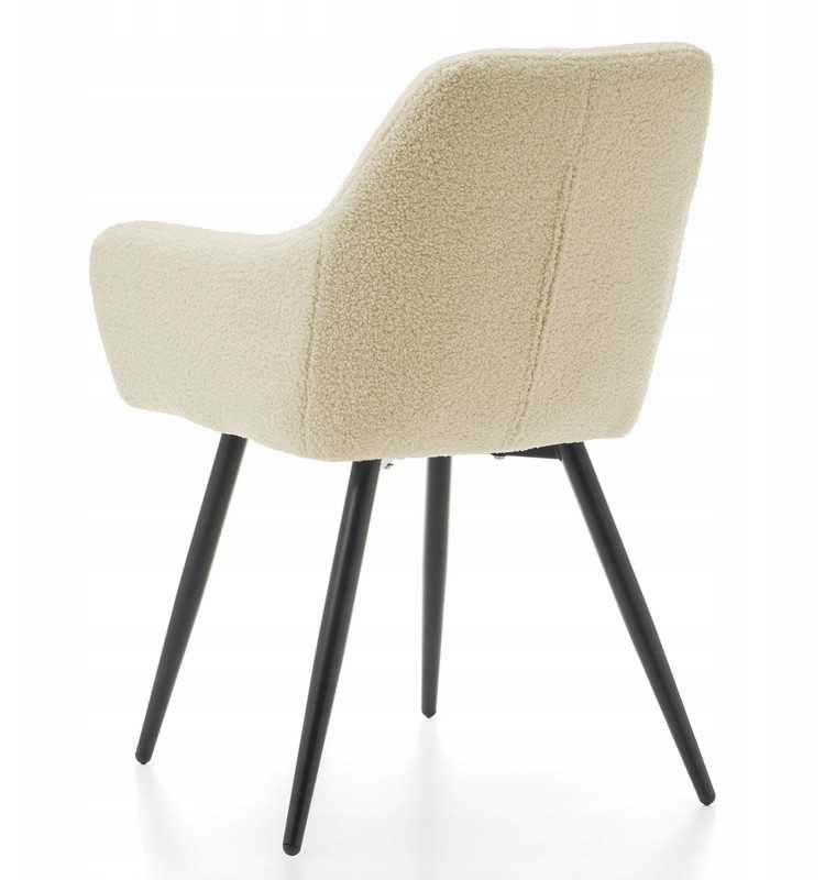 Home Design GLAMOUR GLAMOUR MINŠTA DAUGINĖ KĖDĖ, MODERNAUS VELIŪRAS, Smėlio spalvos