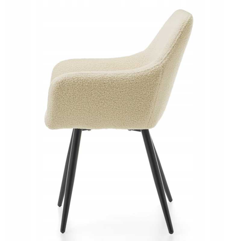 Home Design GLAMOUR GLAMOUR MINŠTA DAUGINĖ KĖDĖ, MODERNAUS VELIŪRAS, Smėlio spalvos
