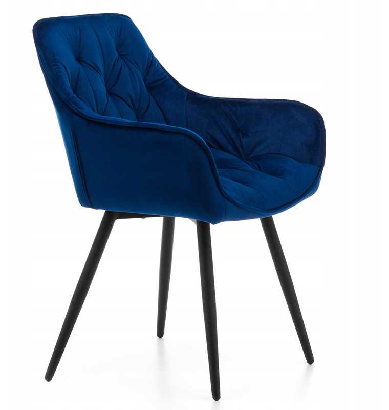 Home Design GLAMOUR GLAMOUR MINŠTA DYGINĖ KĖDĖ, MODERNUS VELIŪRAS, TAISYVAI MĖLYNA