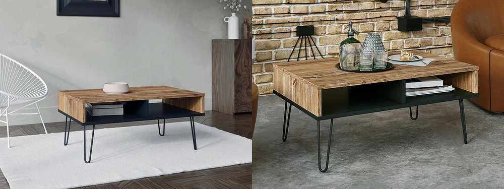 Ifuture Dailus kavos staliukas PIKO LOFT Retro 90x60x40 cm