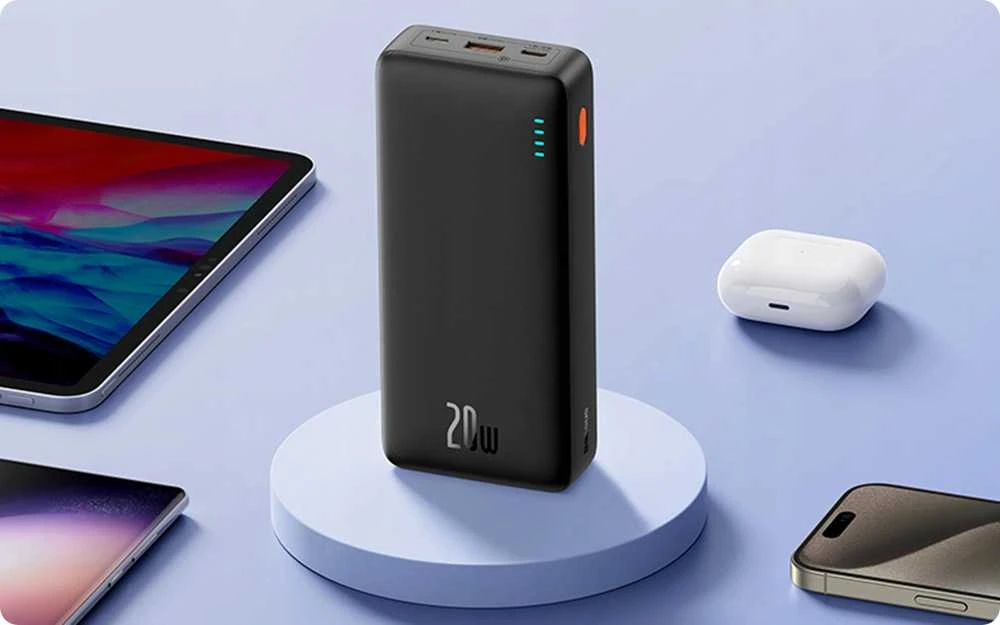 Baseus Airpow 20000mAh 20W maitinimo blokas (juodas)