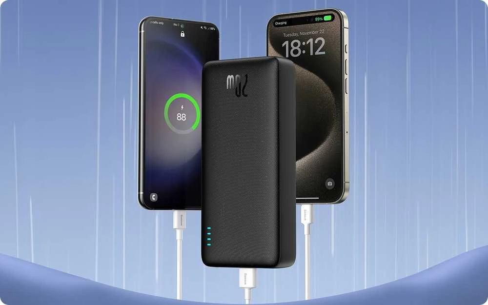 Baseus Airpow 20000mAh 20W maitinimo blokas (juodas)