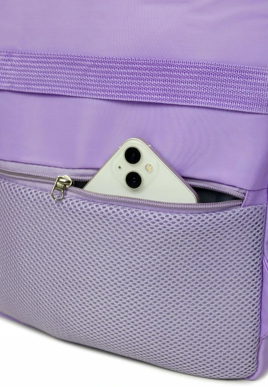 Kelioninė kuprinė lėktuvui 40x20x25 cm Consee – Ryanair, Wizz Air rankinis bagažas, violetinė
