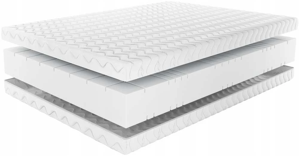 Kietas čiužinys 140x200 SENPURO PURE COMFORT H3/H4 – dvipusis, 7 zonų su nuimamu užvalkalu