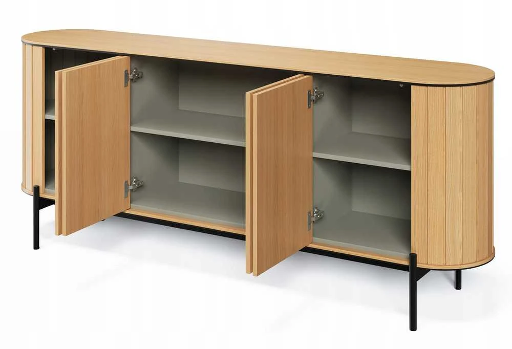 Lenart Plati komoda su spintelėmis apvali RT-04 200x45x82