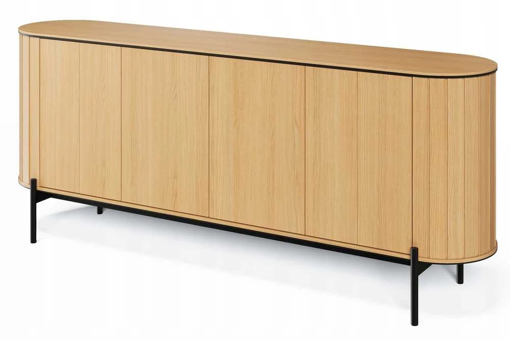 Lenart Plati komoda su spintelėmis apvali RT-04 200x45x82