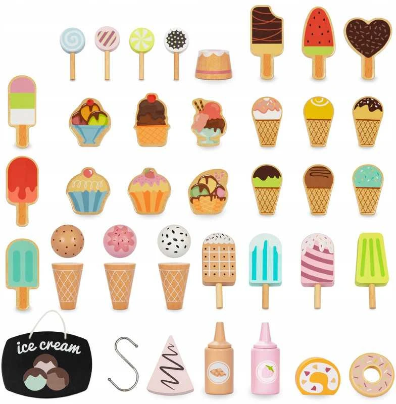 Mamabrum Žaislinis ledų vežimėlis vaikams platus asortimentas
