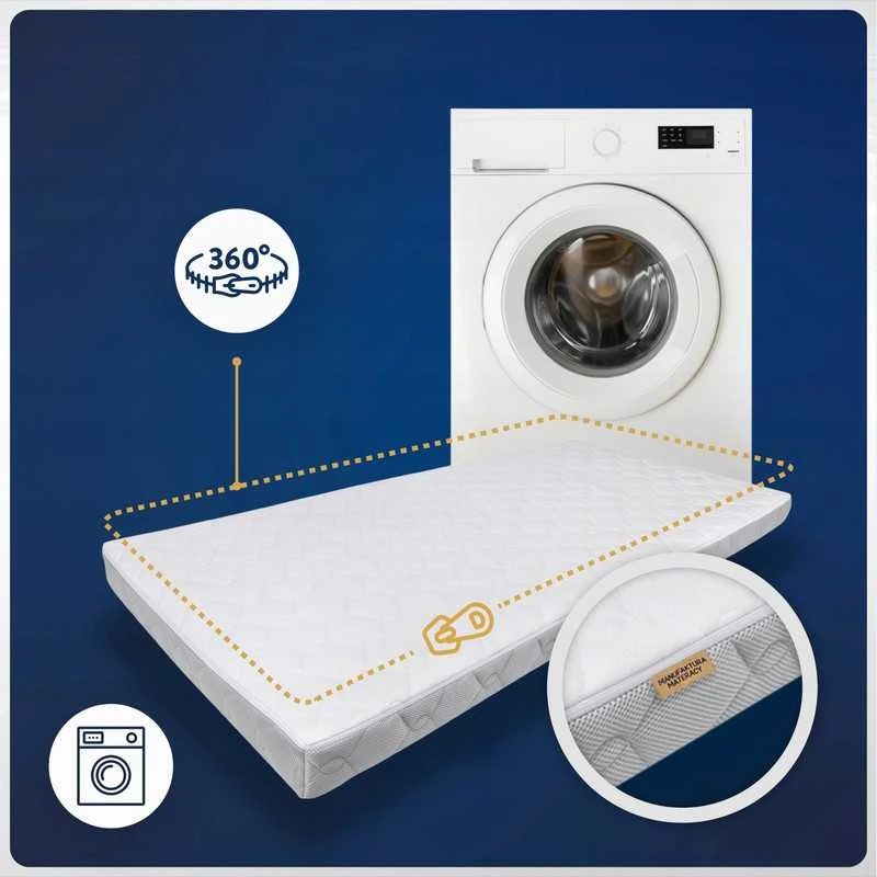 Mattress Manufactory Putų čiužinys lovelei vidutinio kietumo 120x60 Premium