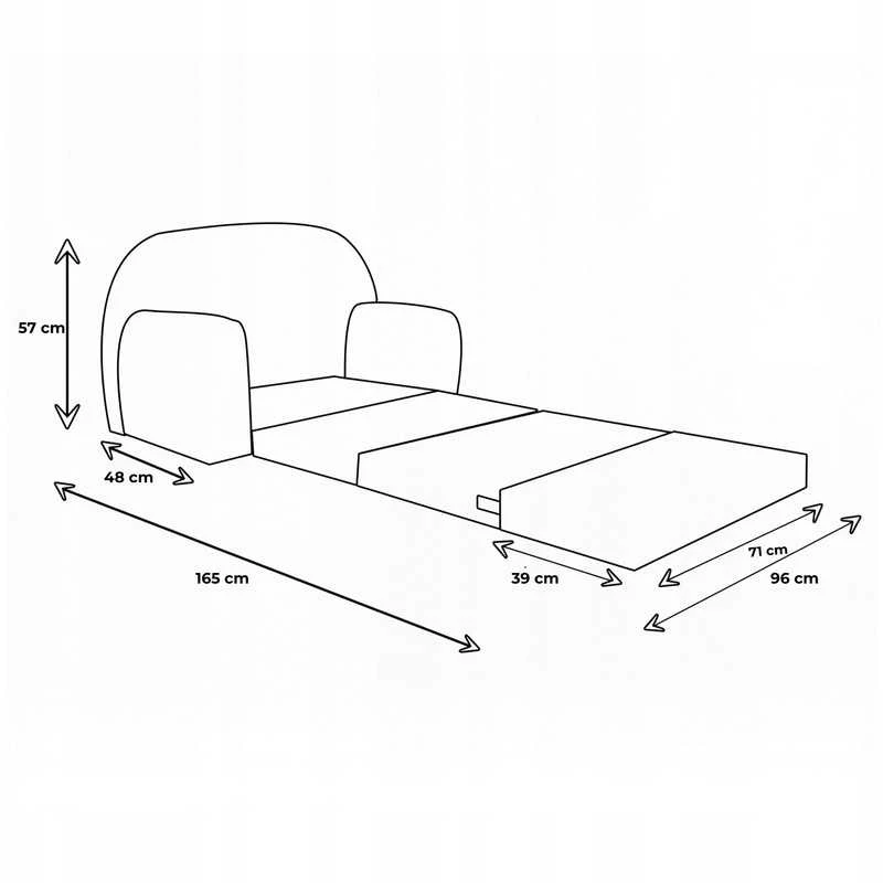 Minkšta modulinė sofa vaikų kambariui kordurojus